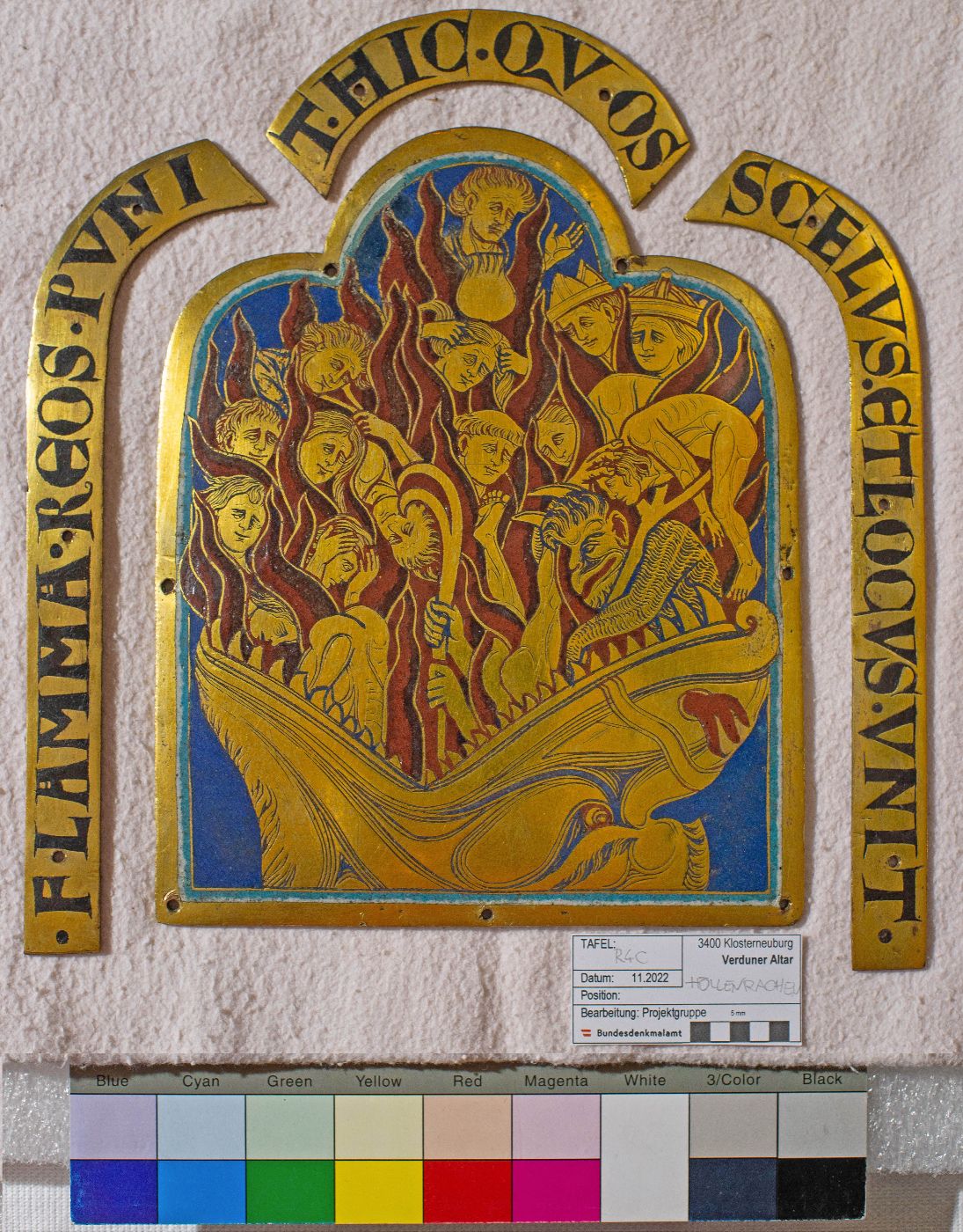 Restaurierung einer Email-Platte des Verduner Altars aus Klosterneuburg